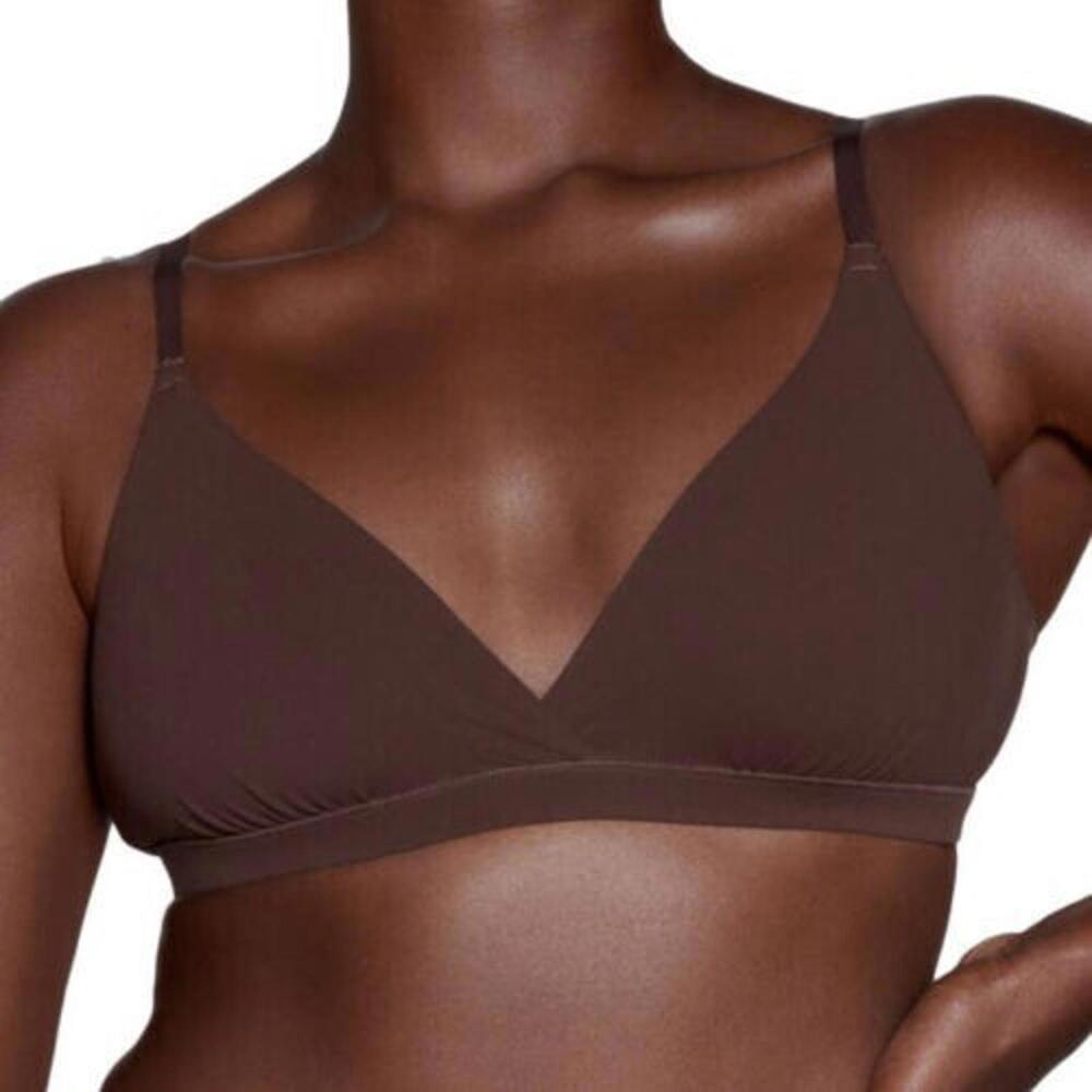 SKIMS FITS EVERYBODY CROSSOVER BRALETTE BRA BLACK WOMEN'S SIZE S MSRP $32